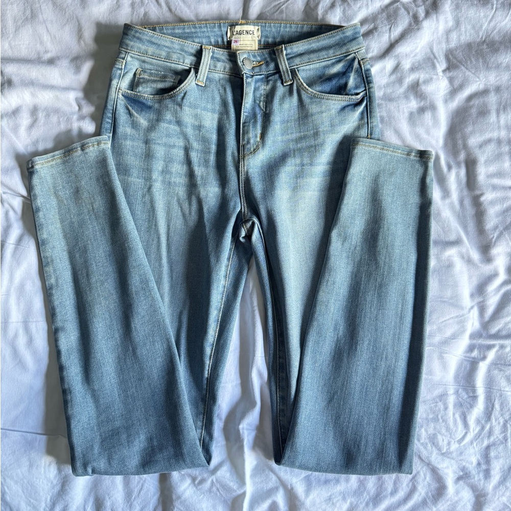 L’agence Marguerite Skinny Jean in Cascade Wash size 26